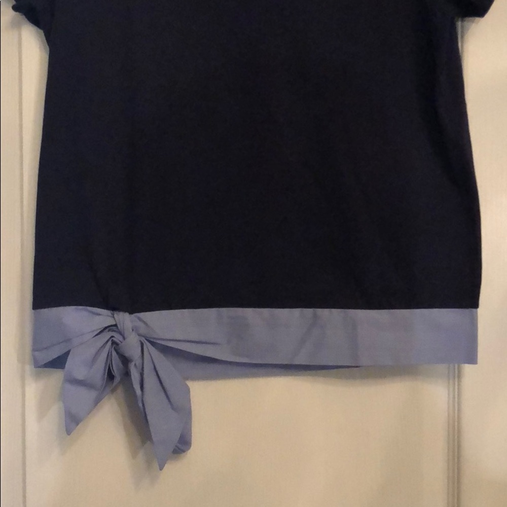 ⭐️⭐️⭐️NWT JCREW NAVY TEE W/BLUE OXFORD TIE SMALL! - Picture 2 of 6